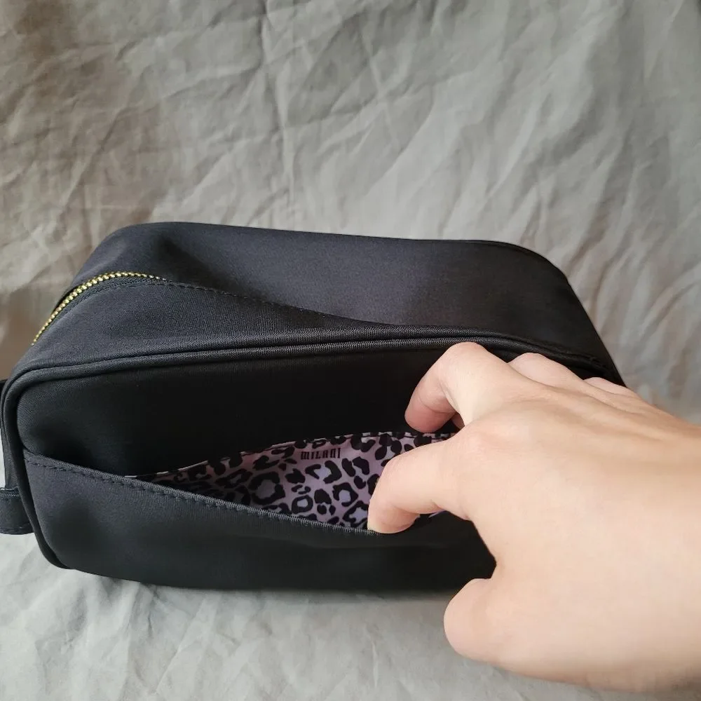 Milani Cosmetic Travel Toiletry Bag Color Black
